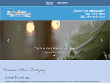 Tablet Screenshot of funerariafloresrodriguez.com